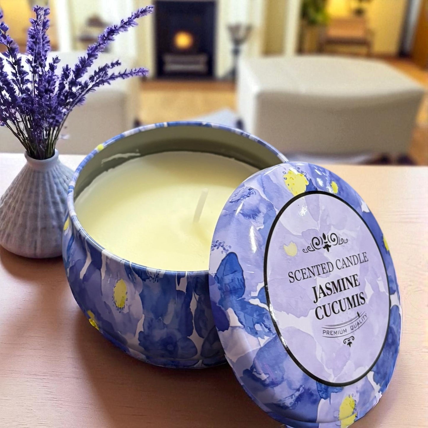 Velas Aromaticas en Caja Metalica