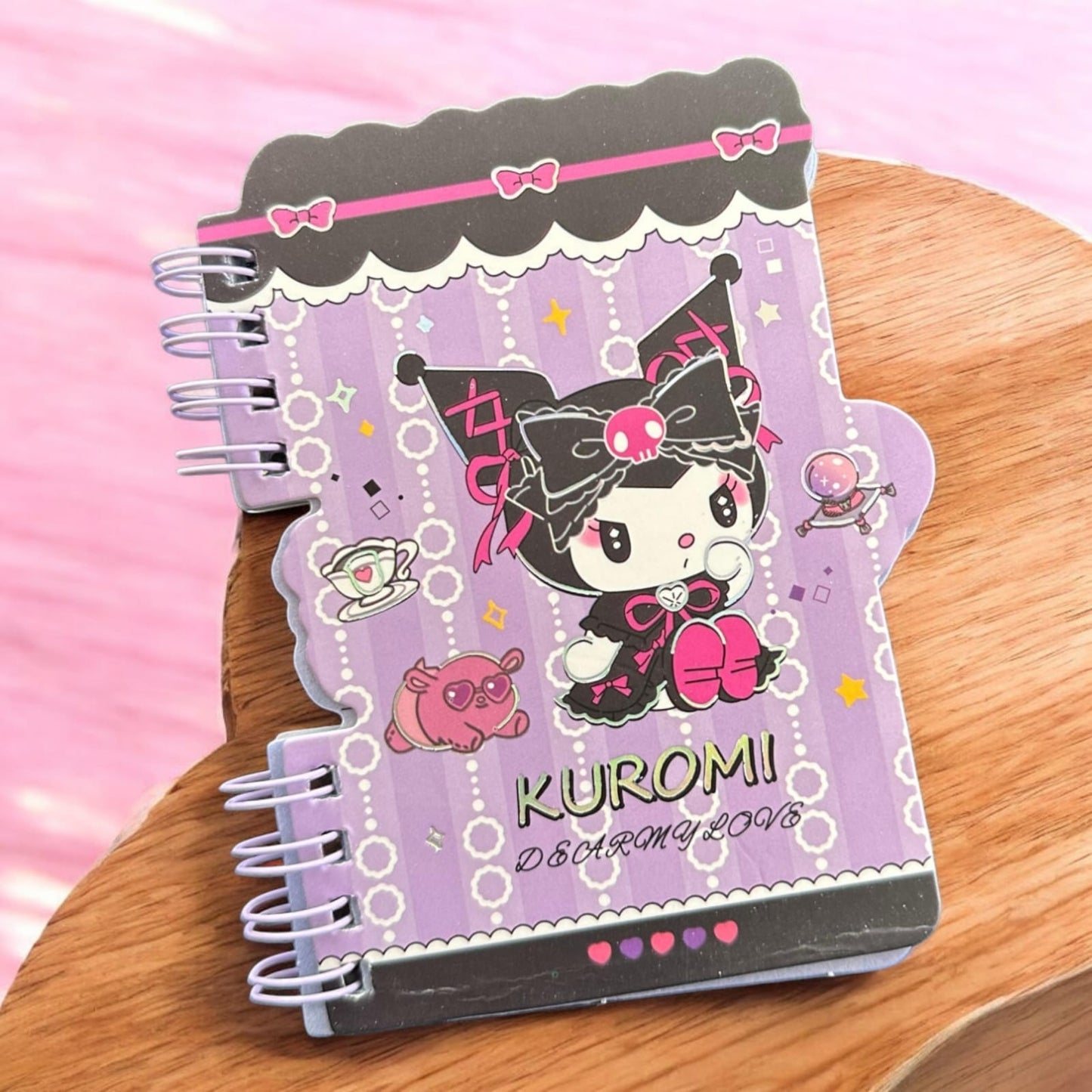 24 Libretitas Kuromi decoradas $11.9 c/u