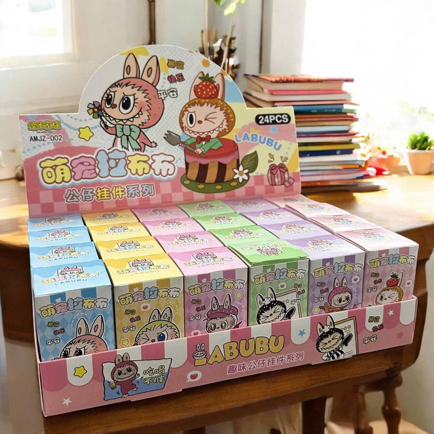 24 Llaveros Labubus en Cajita $8.9 c/u