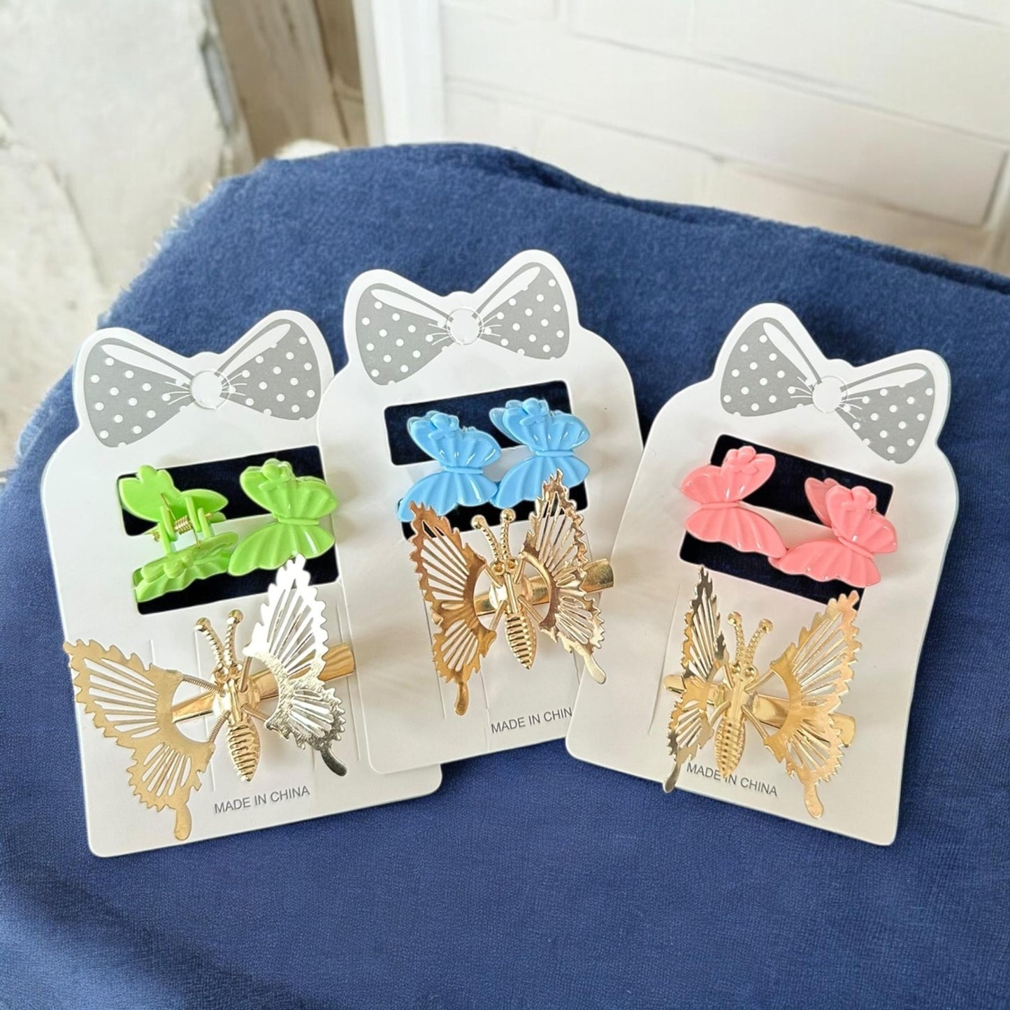 12 Sets Pasadores y Piojitos Capibaras $9 c/u