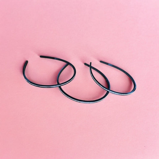 12 Diademas Brillos Delgadas $5.52 c/u