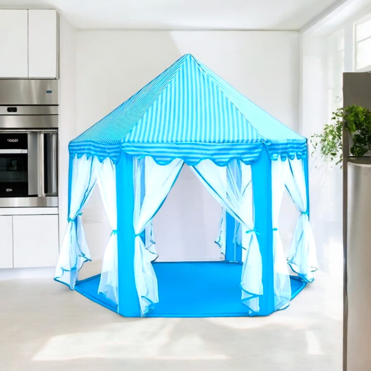 Castillos infantiles con Velo transaparente Azul y Rosa