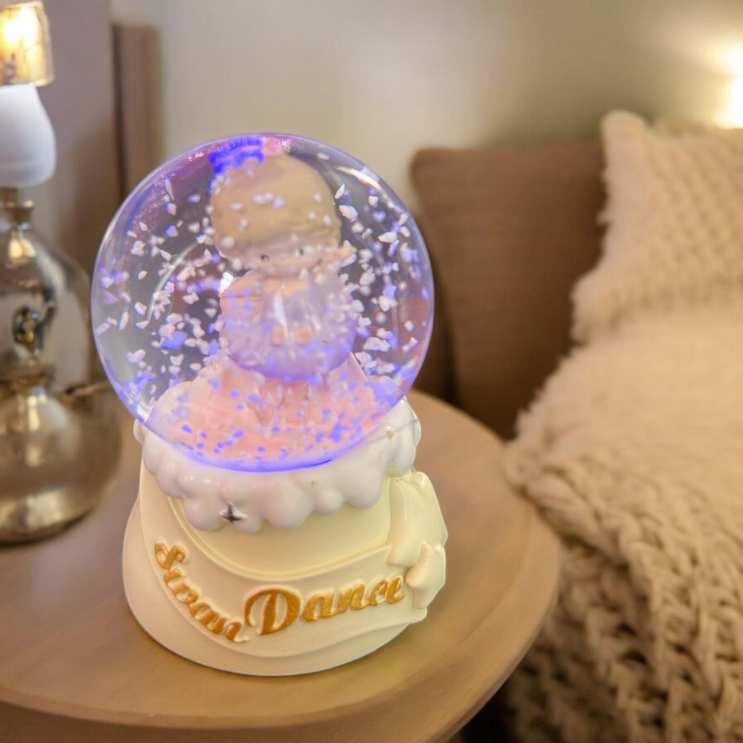 Bola de Cristal Mini Bailarina con Luz