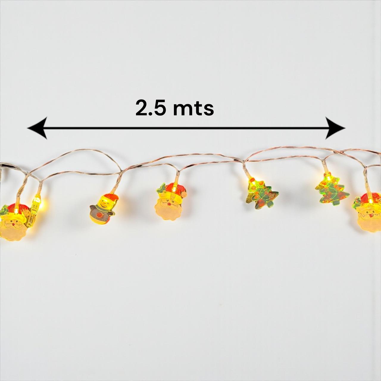 3 Serie de Luces Navideñas Arbolito y Santa 3D conector USB $36 c/u