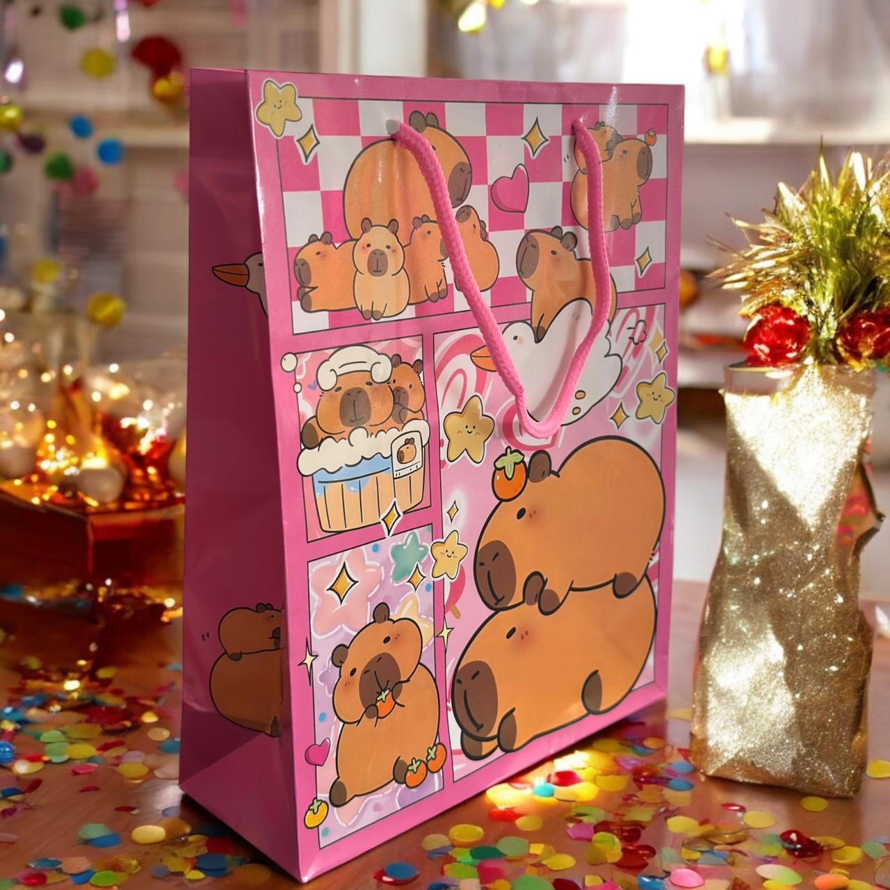 12 Bolsas de Regalo Capibaras $6.5 c/u