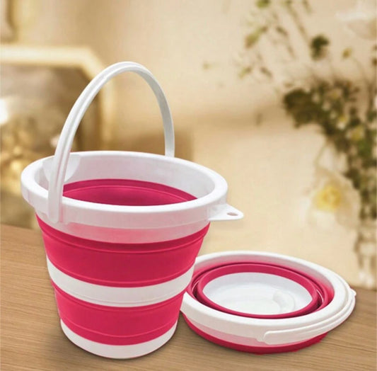 Cubeta/Balde Expandible de Plastico con Agarradera