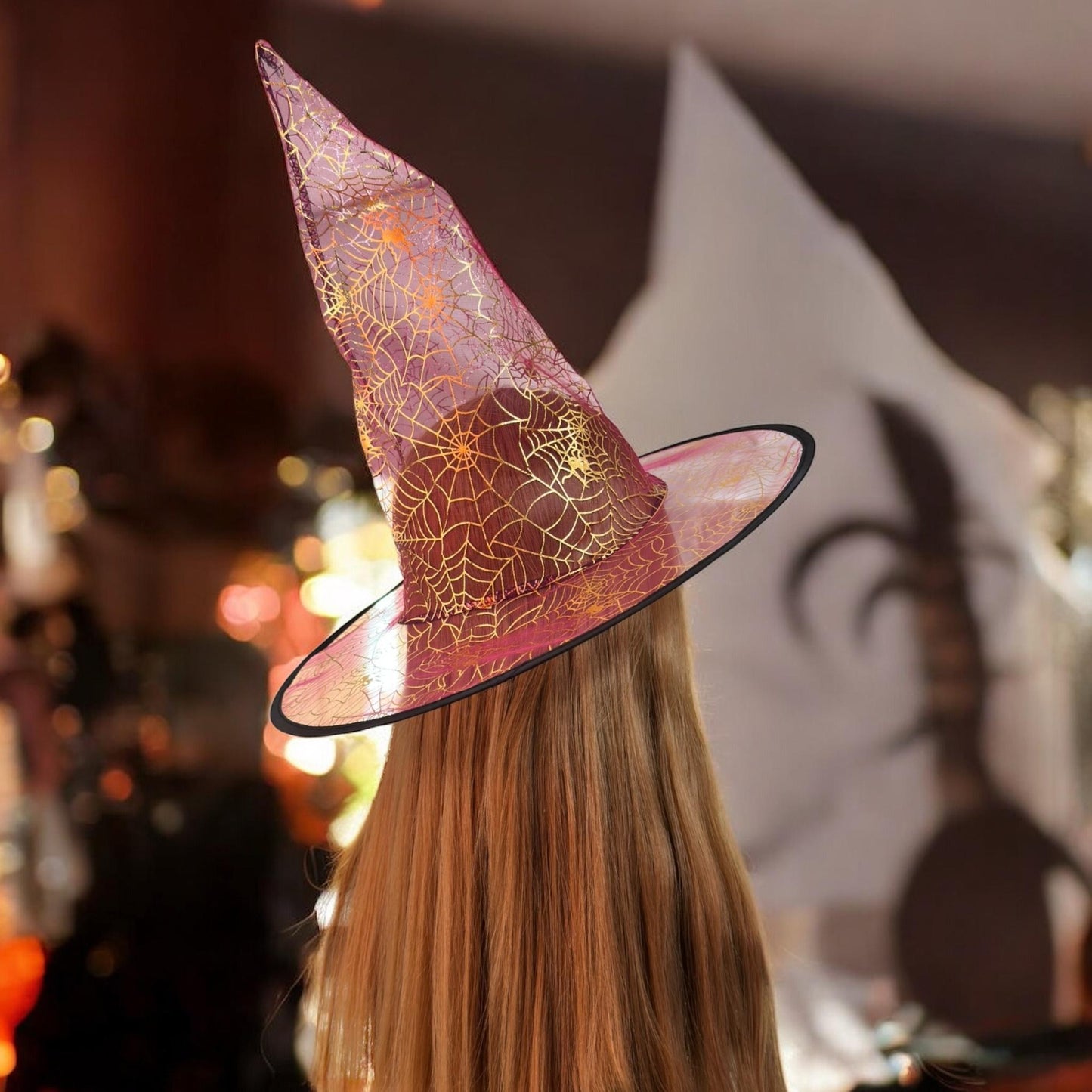 12 Sombreros Halloween Brijutas Telarañas Colores $12 c/u