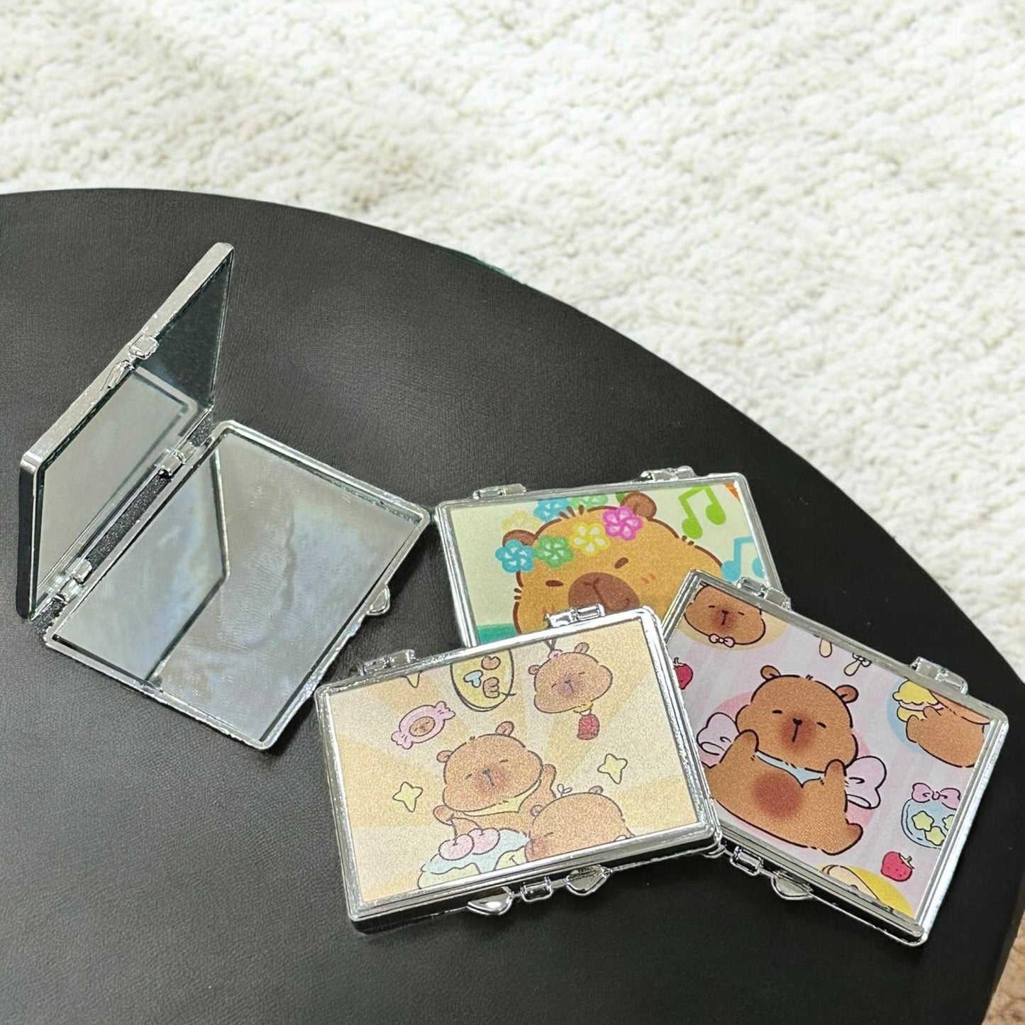 12 Espejos de Bolsillo Capibaras Formas $6 c/u