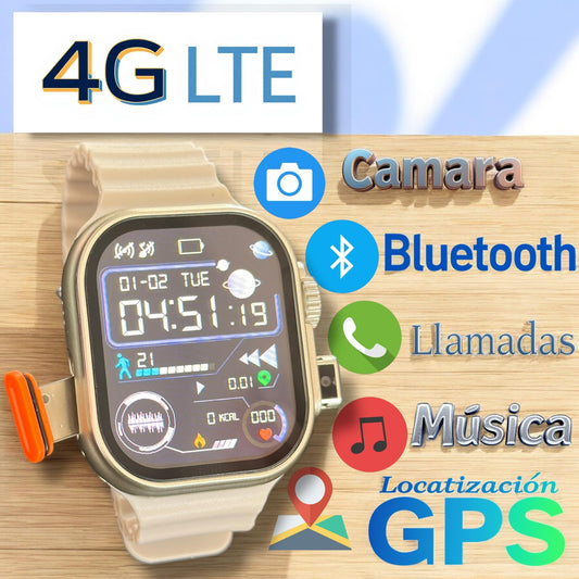 Smarth Watch 4G Con Bluetooth y espacio para SIM