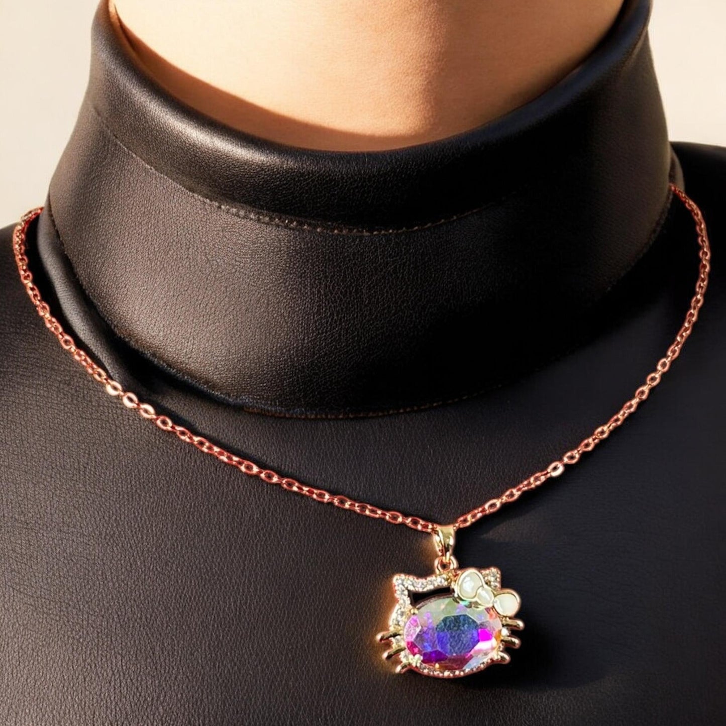 12 Collares Kitty Acero Inoxidable $33 c/u