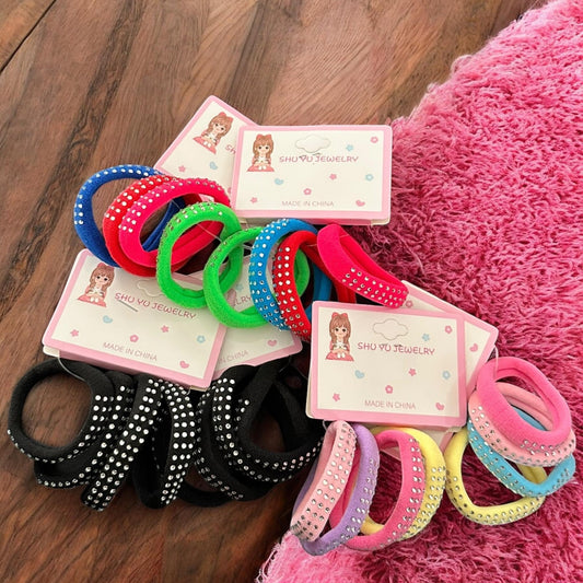 12 Donas Colores para Cabello Brillos $5.9 c/u