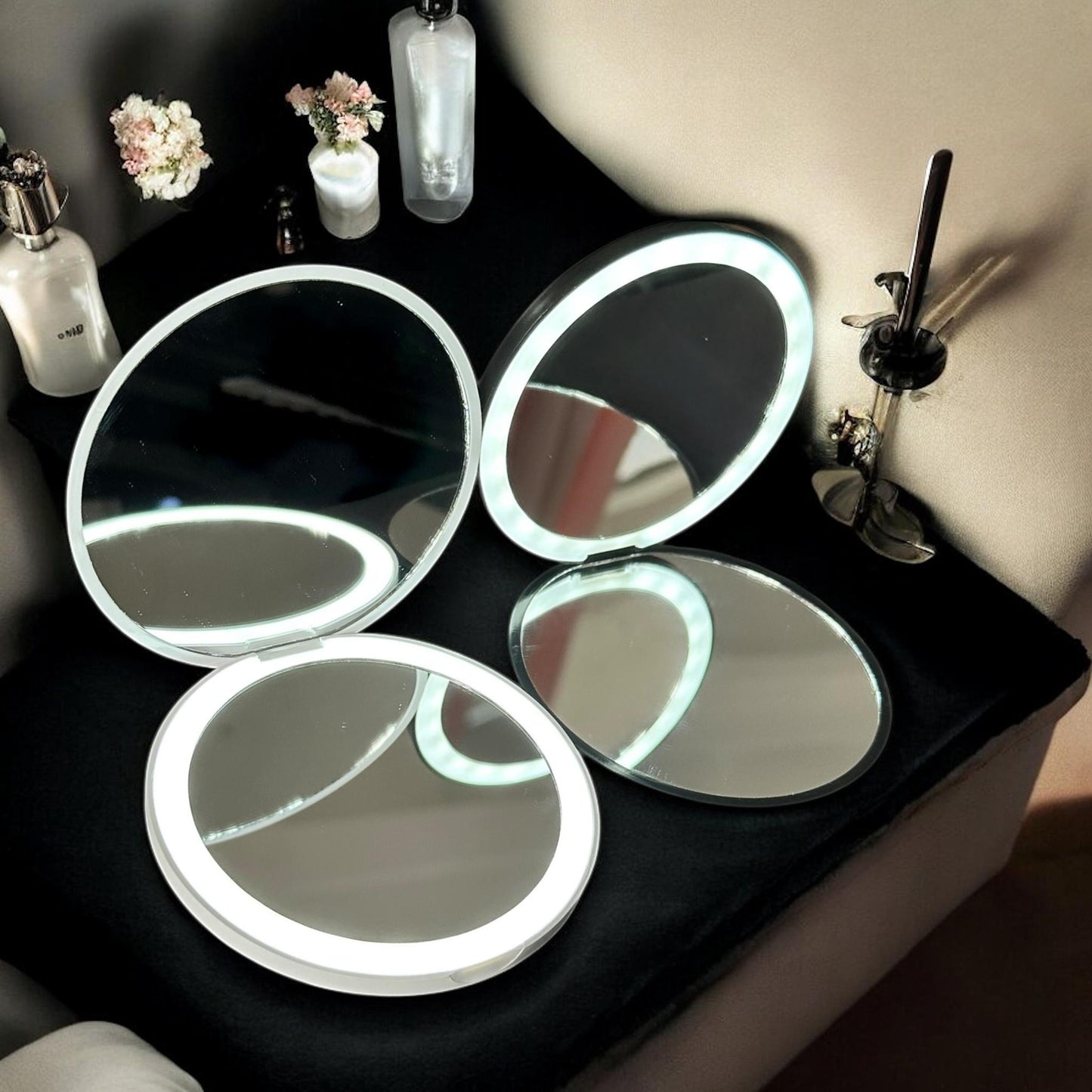 Espejo Doble con Luz Led Bolsillo