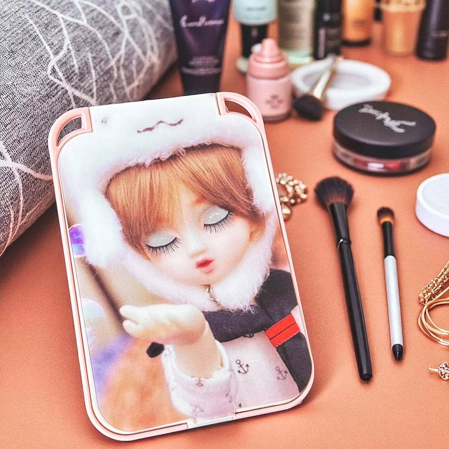 12 Espejos de Bolsillo Muñecas/Mariposas $9 c/u