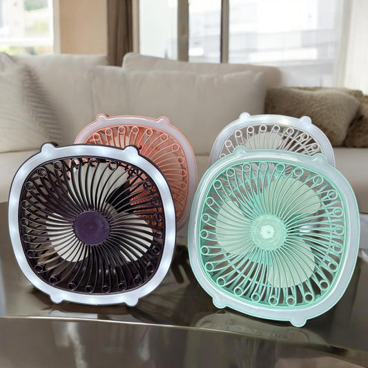 Ventilador de Tocador con Luz Led