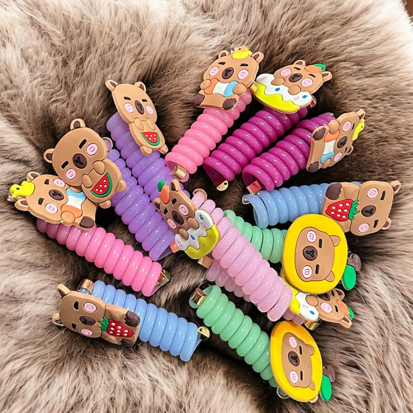 12 Ligas Capibaras Espirales $6.5 c/u