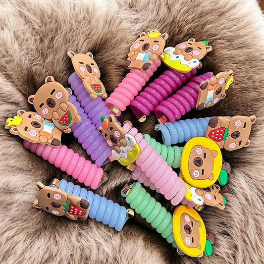 12 Ligas Capibaras Espirales $6.5 c/u