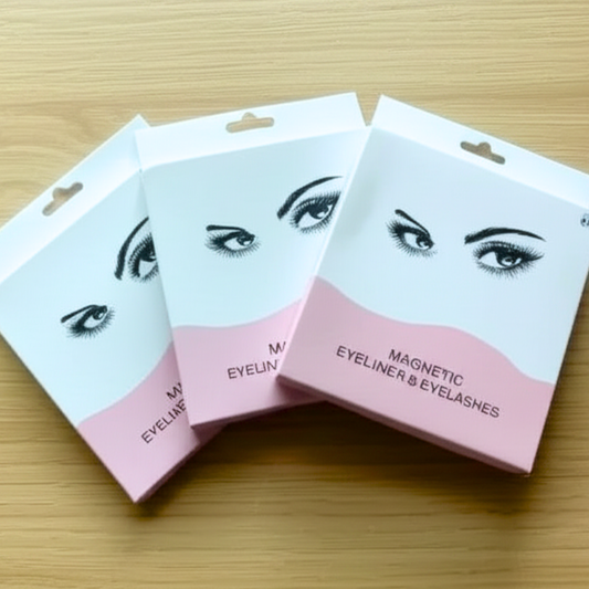 6 Paquetes 3 Par Pestañas con Imán y Delineador $54.87 c/u