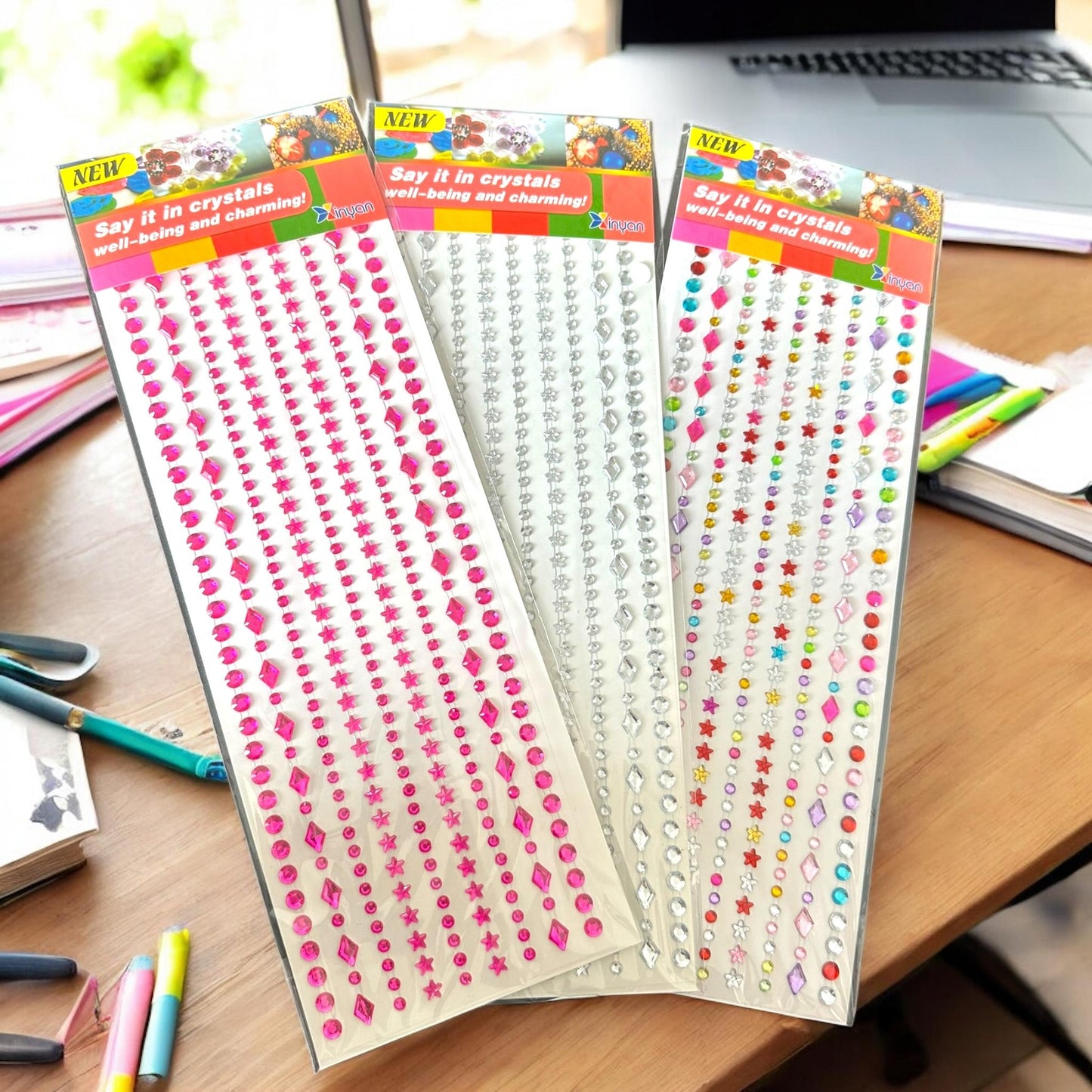 12 Sticker Pedreria Figuras $12.45 c/u