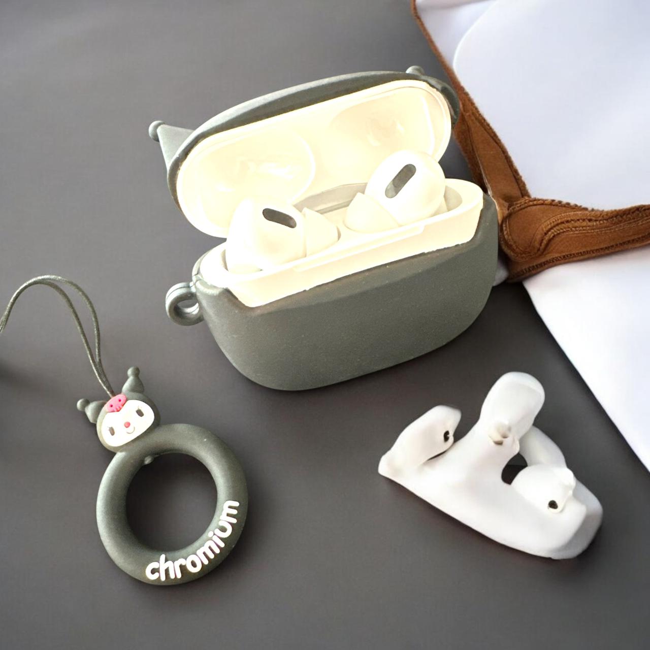 2 Audifonos Inalambricos con Funda Kuromi $115 c/u