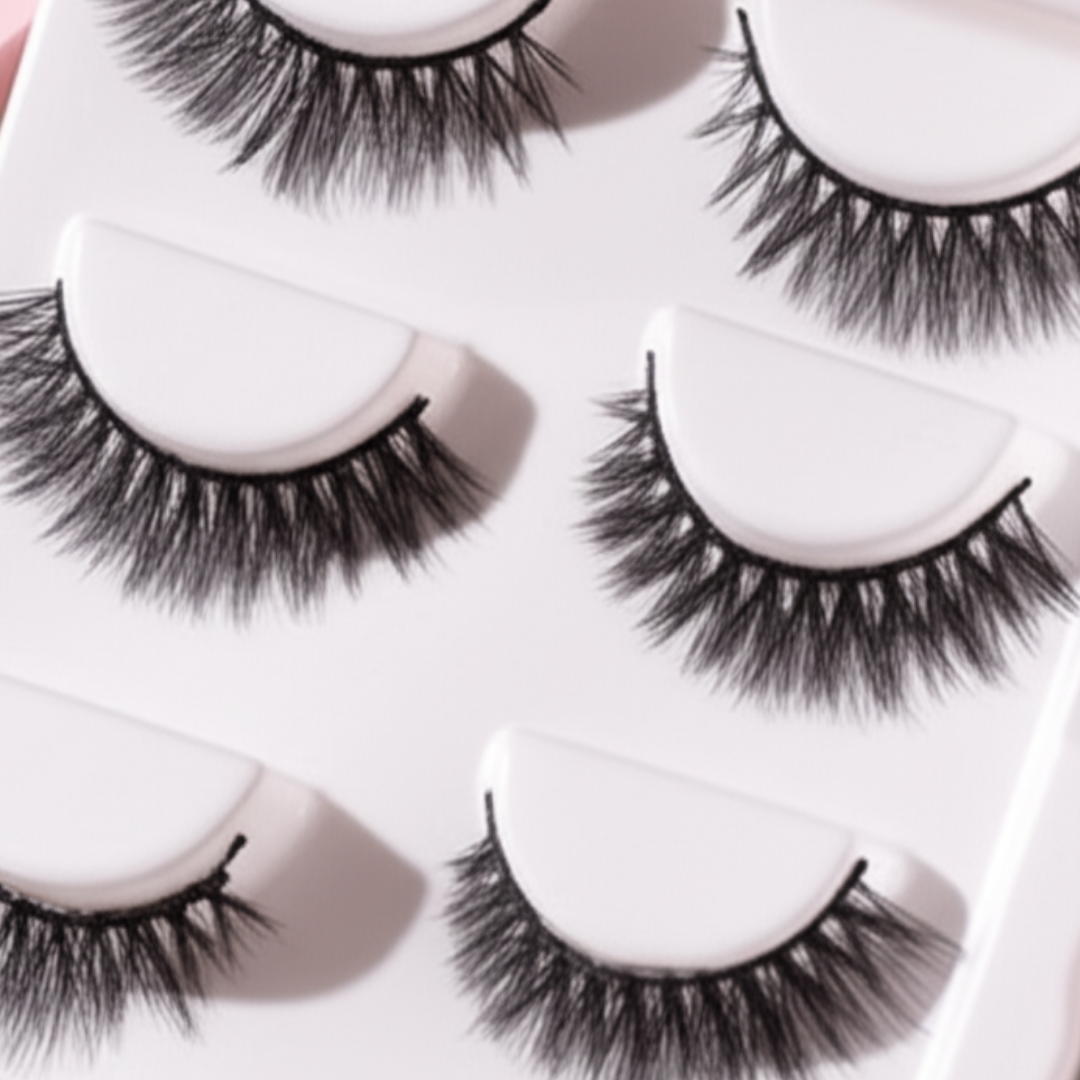 6 Paquetes 3 Par Pestañas con Imán y Delineador $54.87 c/u