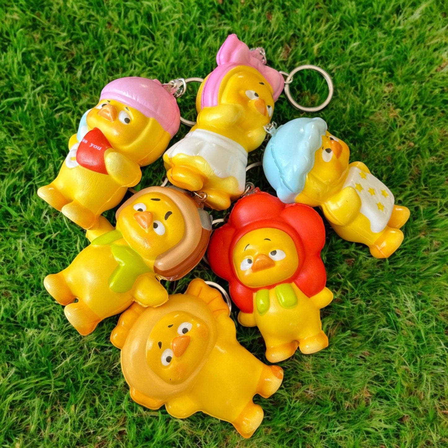 12 Squishies Patitos de Figuras $7.5 c/u