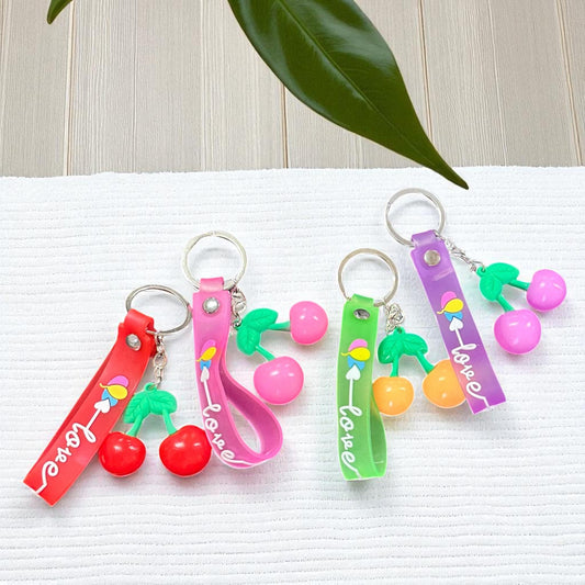 12 Llaveros Cerezas Dobles $6.5 c/u