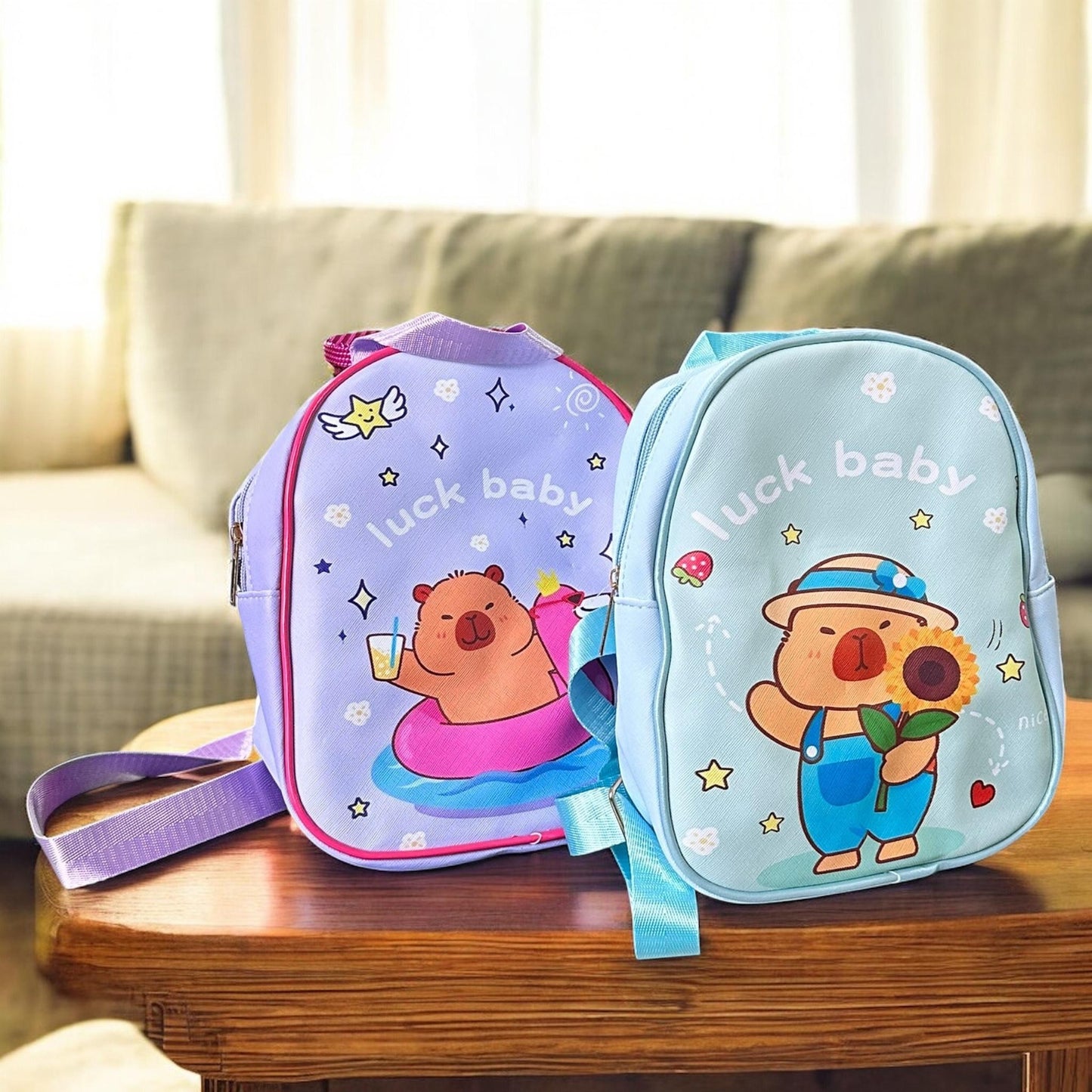 Mochila Capibara Pequeña Colores