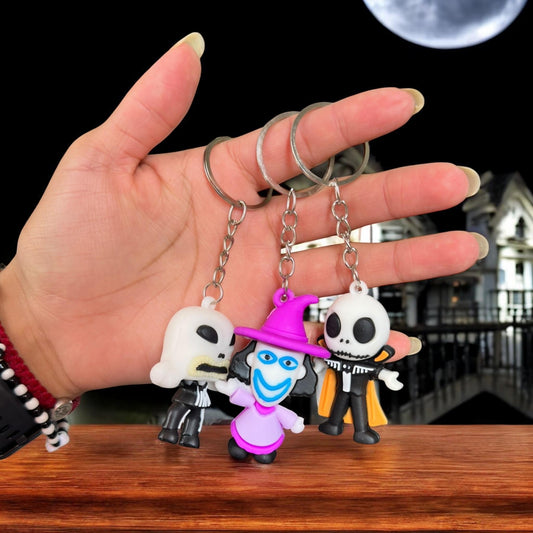 12 Llaveros Halloween Figura 3D $5.5 c/u