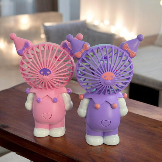 Ventilador Kuromi de Mano Tornasol