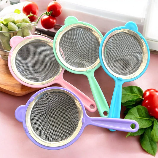 6 Coladores de metal con mago de colores $13.9 c/u