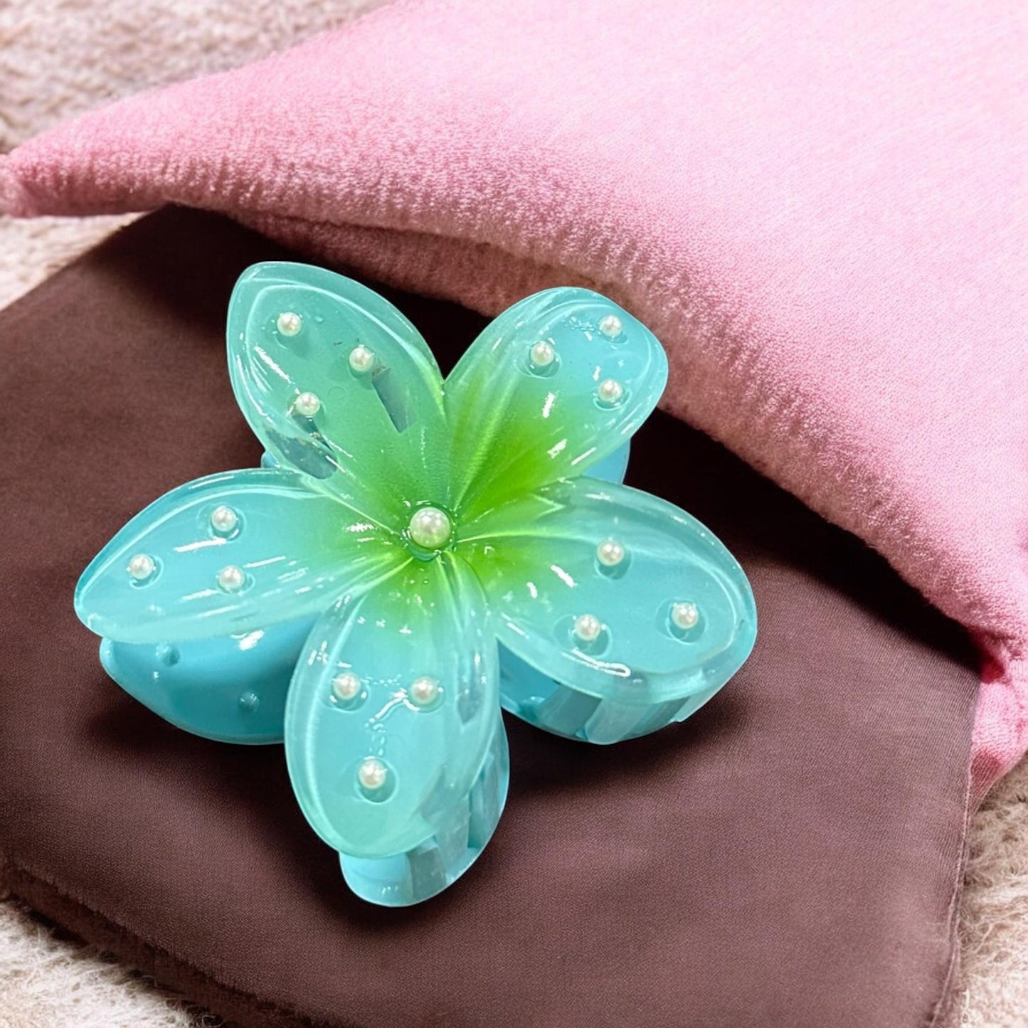 12 Pinzas Hawaiinas Perlitas Lindas $14 c/u