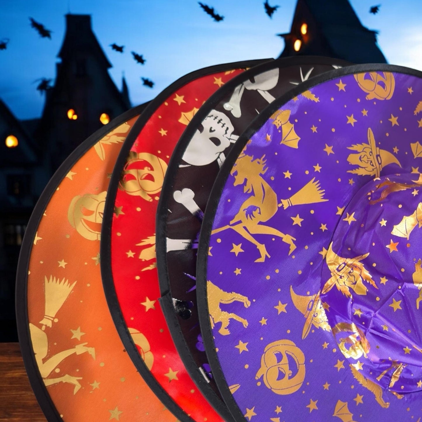 12 Sombreros Halloween Brijutas Decorados $15 c/u