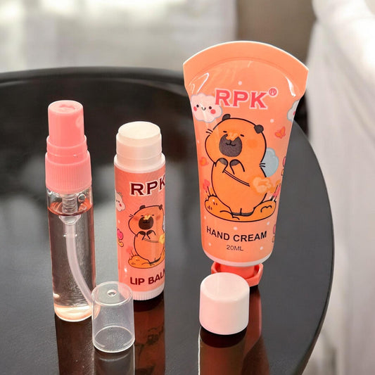 12 Sets Capibaras Locion, Crema, Balsamo Infantil $18 c/u