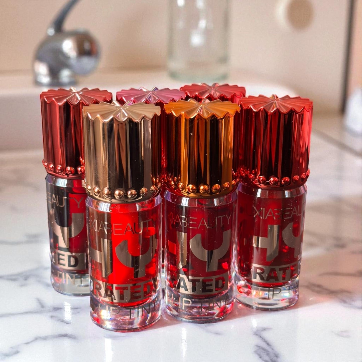 24 Tintas para Labios HuxiaBeauty $14.8 c/u