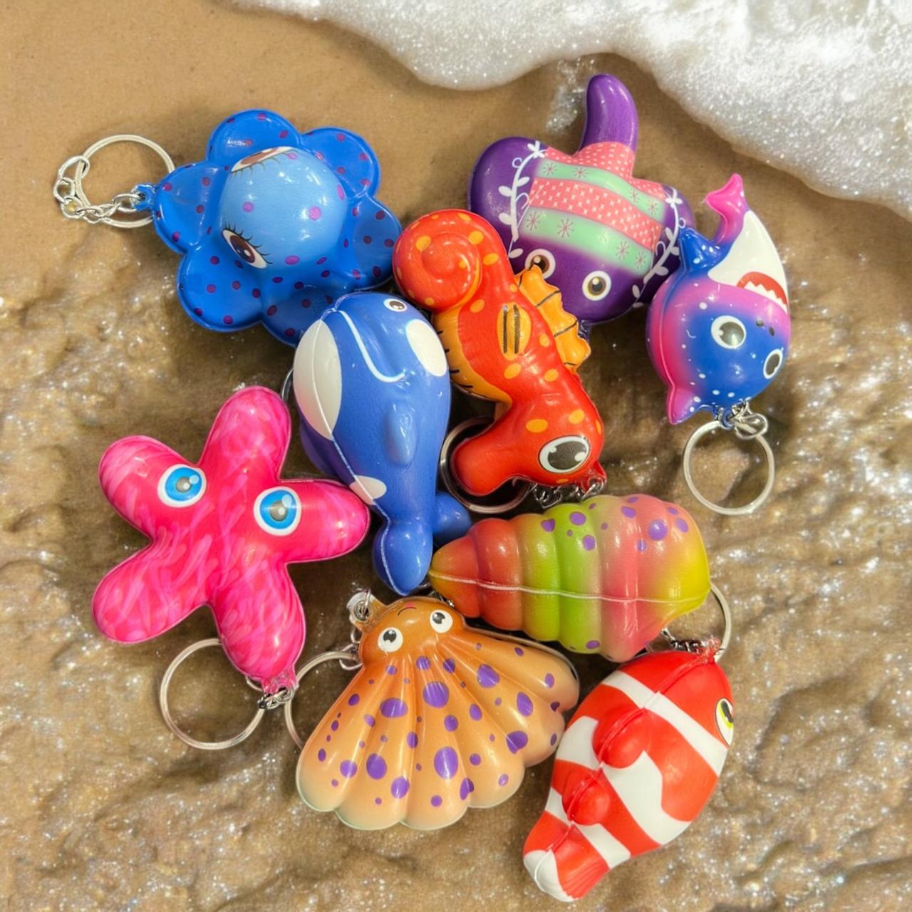 12 Squishies Figuras Del Mar $7 c/u