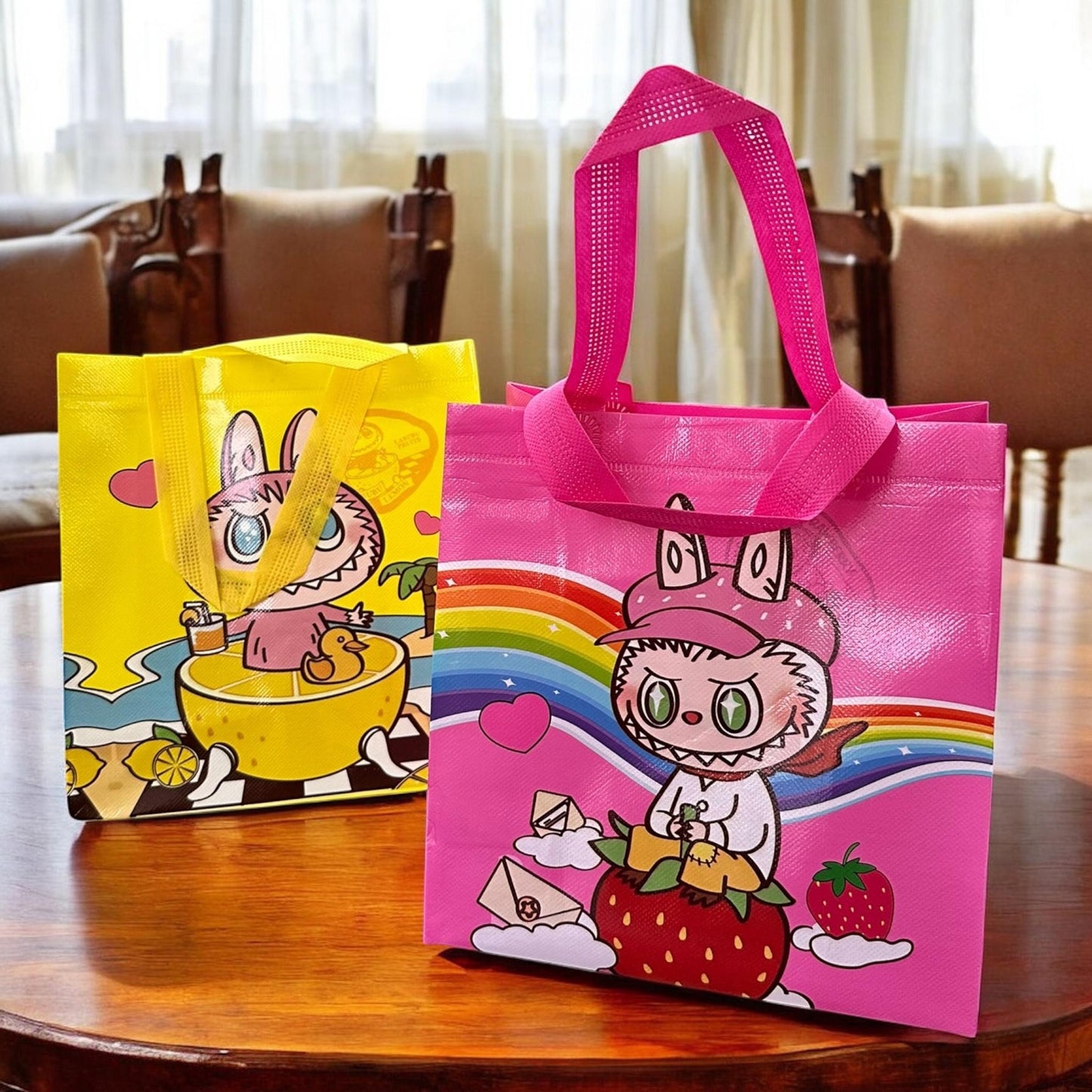 12 Bolsas Labubus Reutilizables $7 c/u