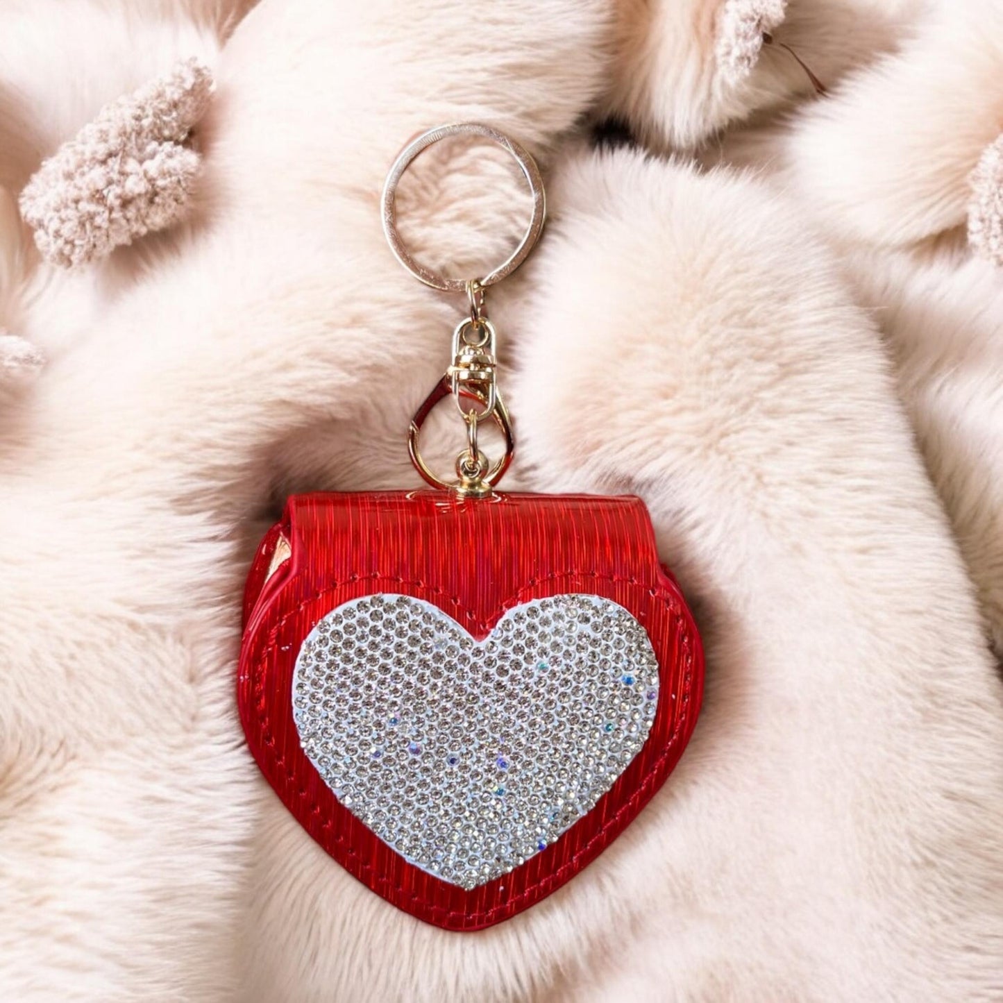 3 Monedero Corazon con Pedrería $59 c/u