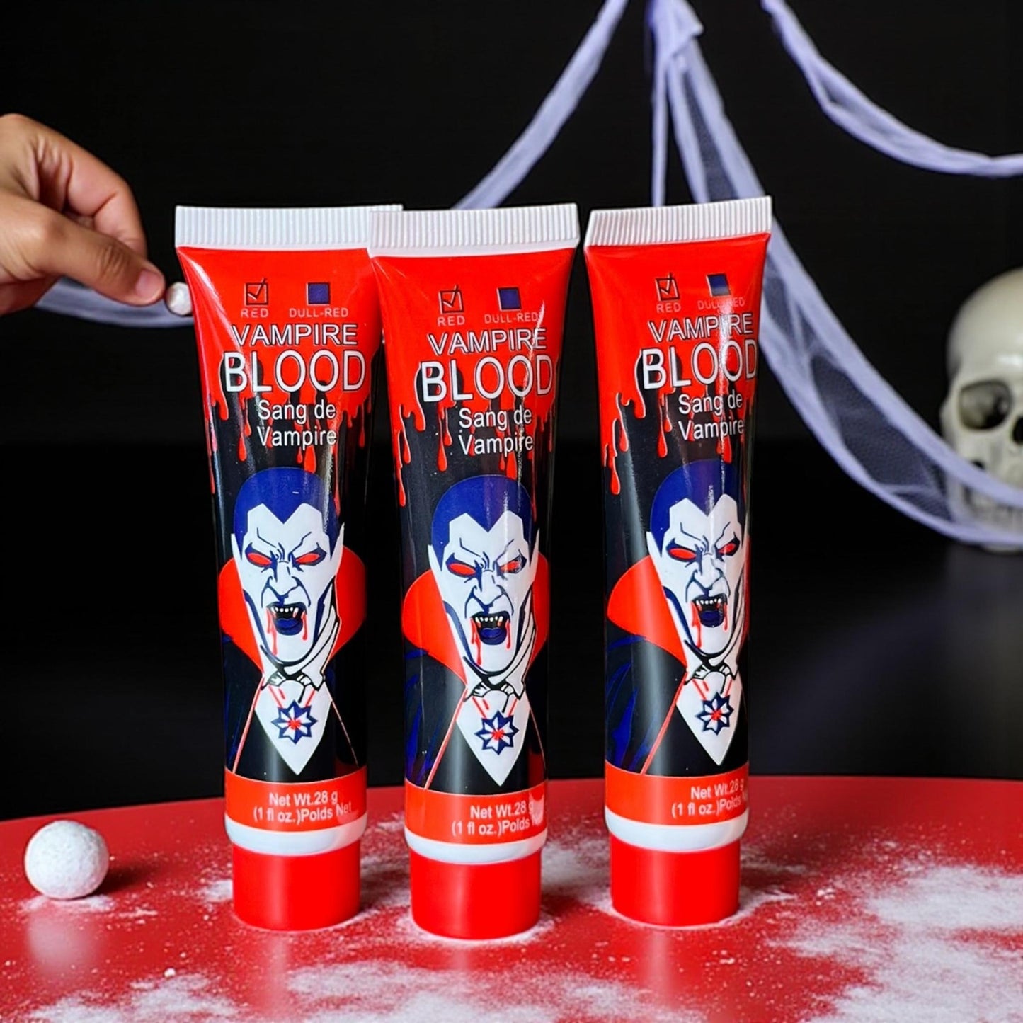 12 Sangre Falsa Vampiro Halloween $7.2 c/u