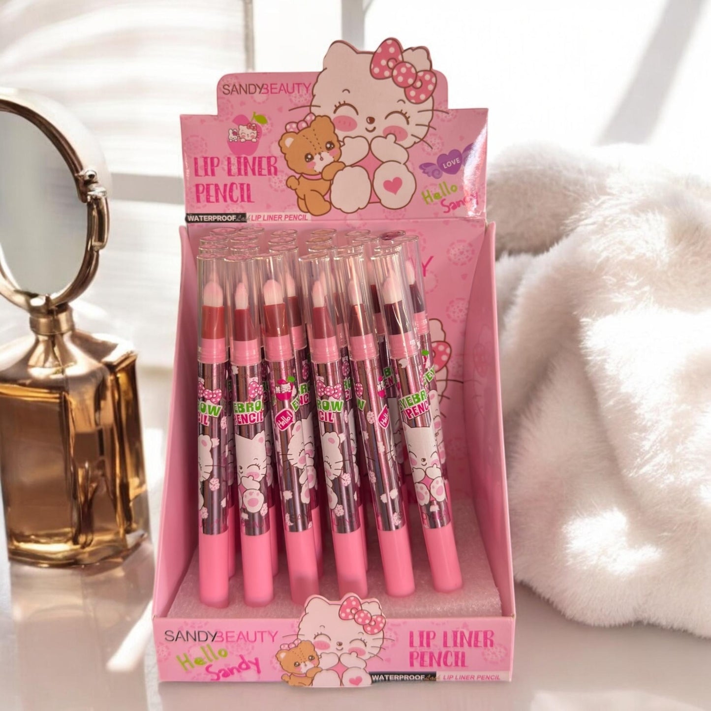 24 Delineadores para Ojos/Labios Kitty Sandy $9.2 c/u