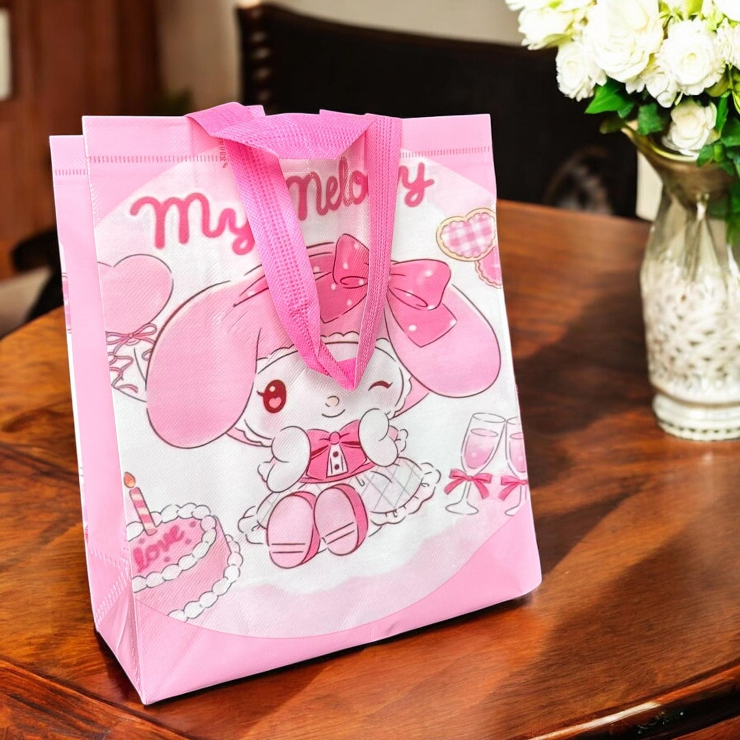 12 Bolsa reutilizable diseños Sanrio $6.3 c/u