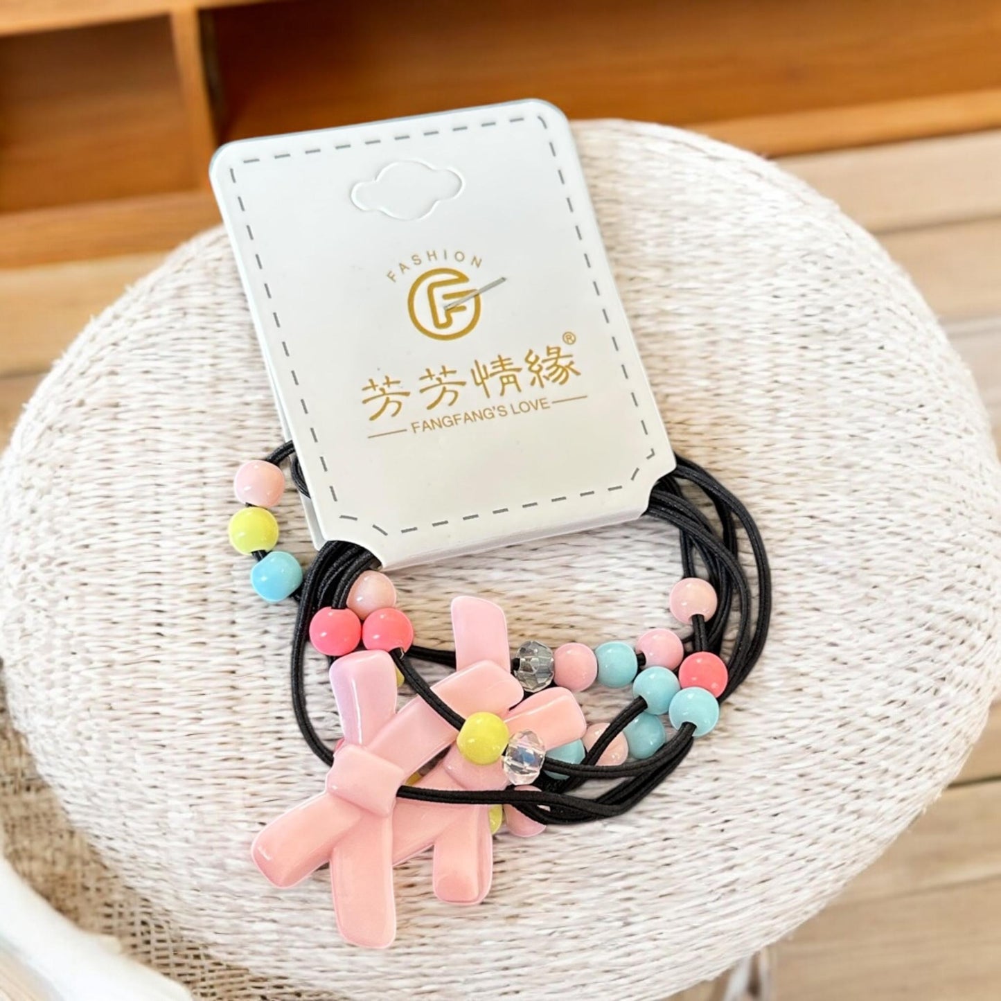 12 Sets de Ligas para Cabello Decoradas $5.9 c/u