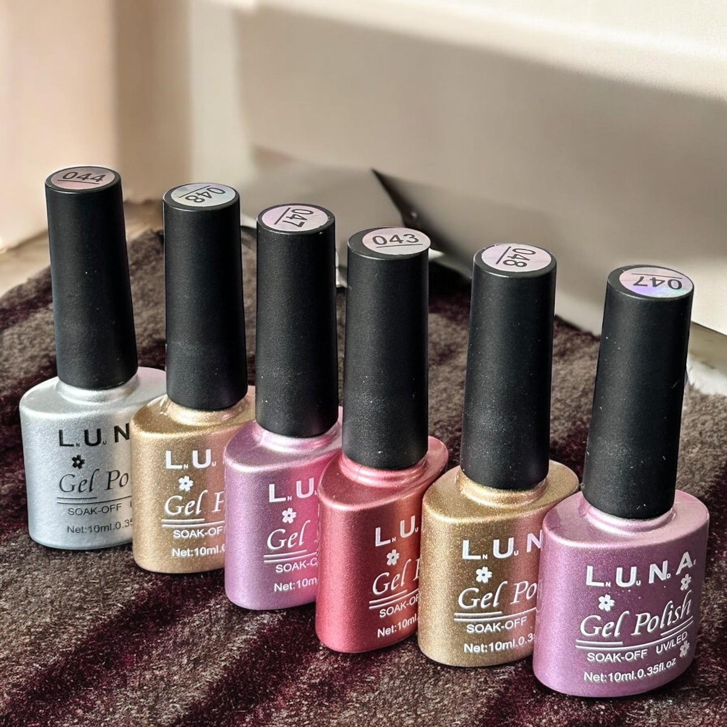 6 Esmaltes Gel Polish LUNA $5 c/u