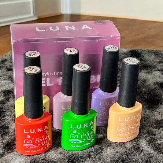6 Esmaltes Gel Polish LUNA $5 c/u