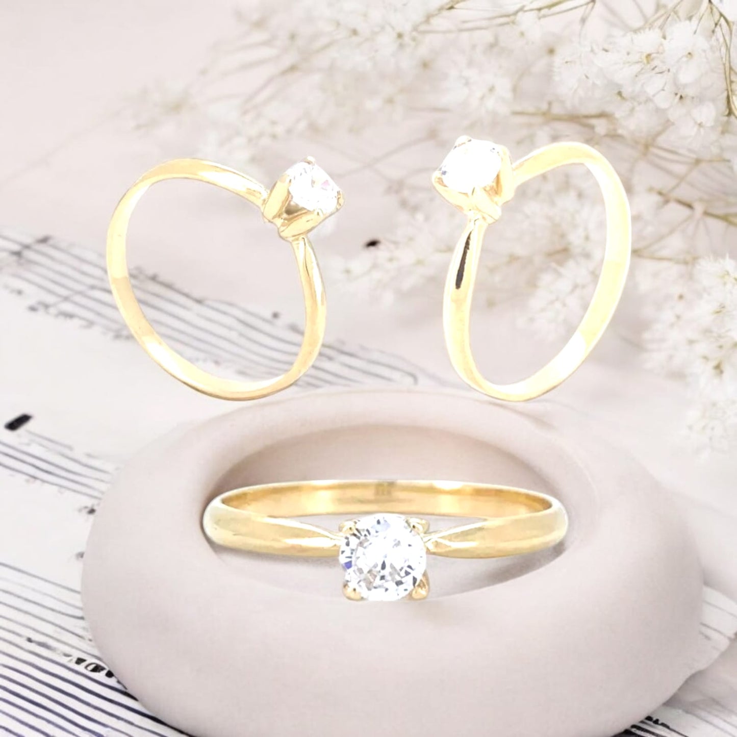 50 Anillos para dama color plata / dorado $5.98 c/u