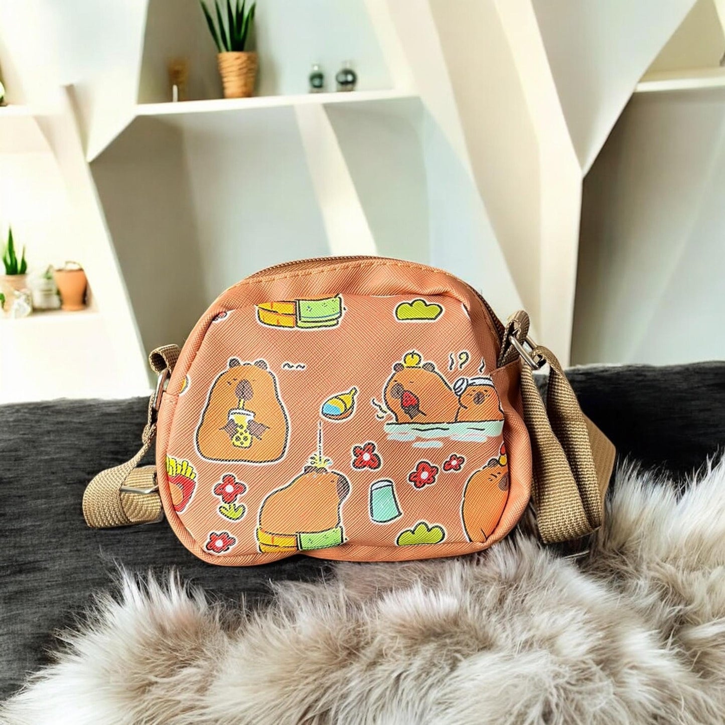 3 Bolsita Capibara Tipo Piel  $34 c/u