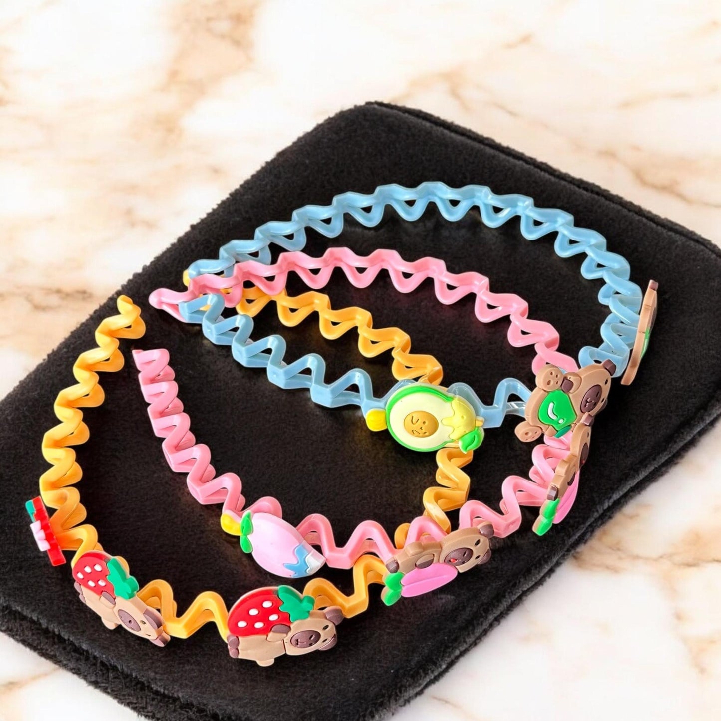 12 Diademas Capibaras Relieve $9 c/u