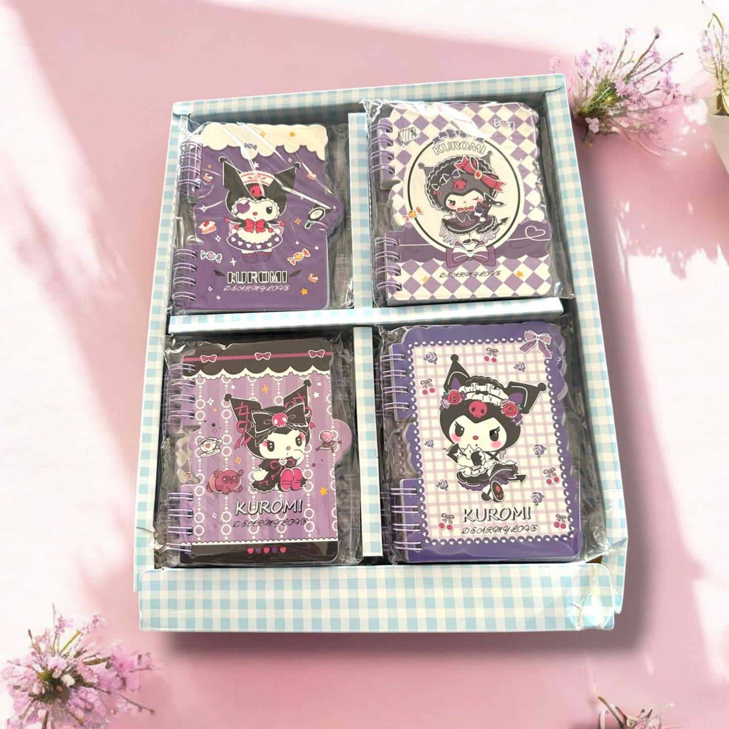24 Libretitas Kuromi decoradas $11.9 c/u