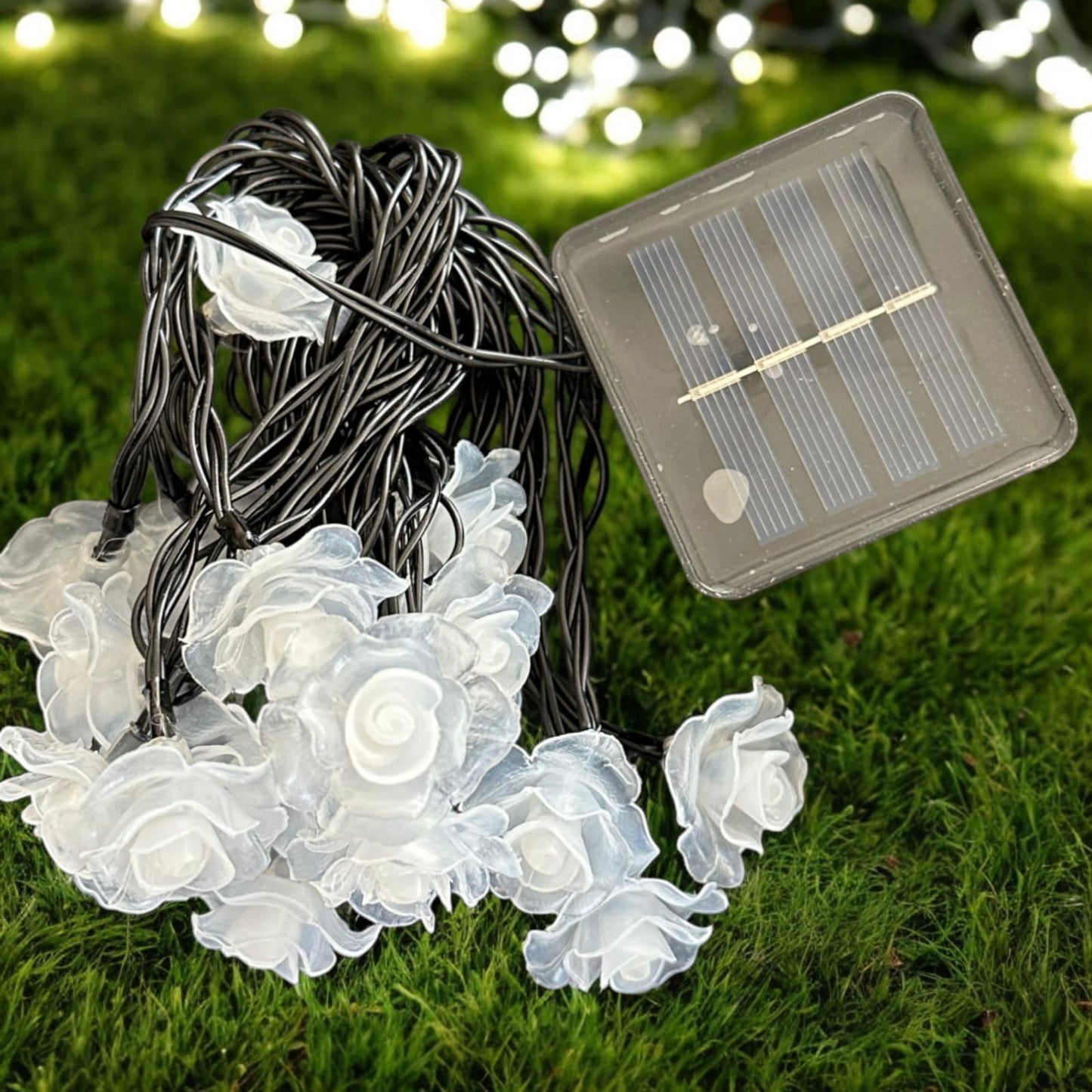 Serie de Luz solar Calida Flor 5 metros Para decoracion Navideña