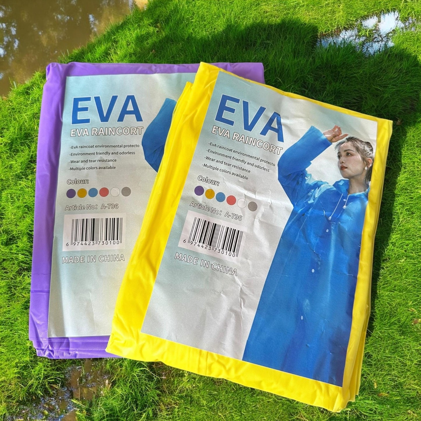 3 Impermeables Eva Colores Adulto $28 c/u