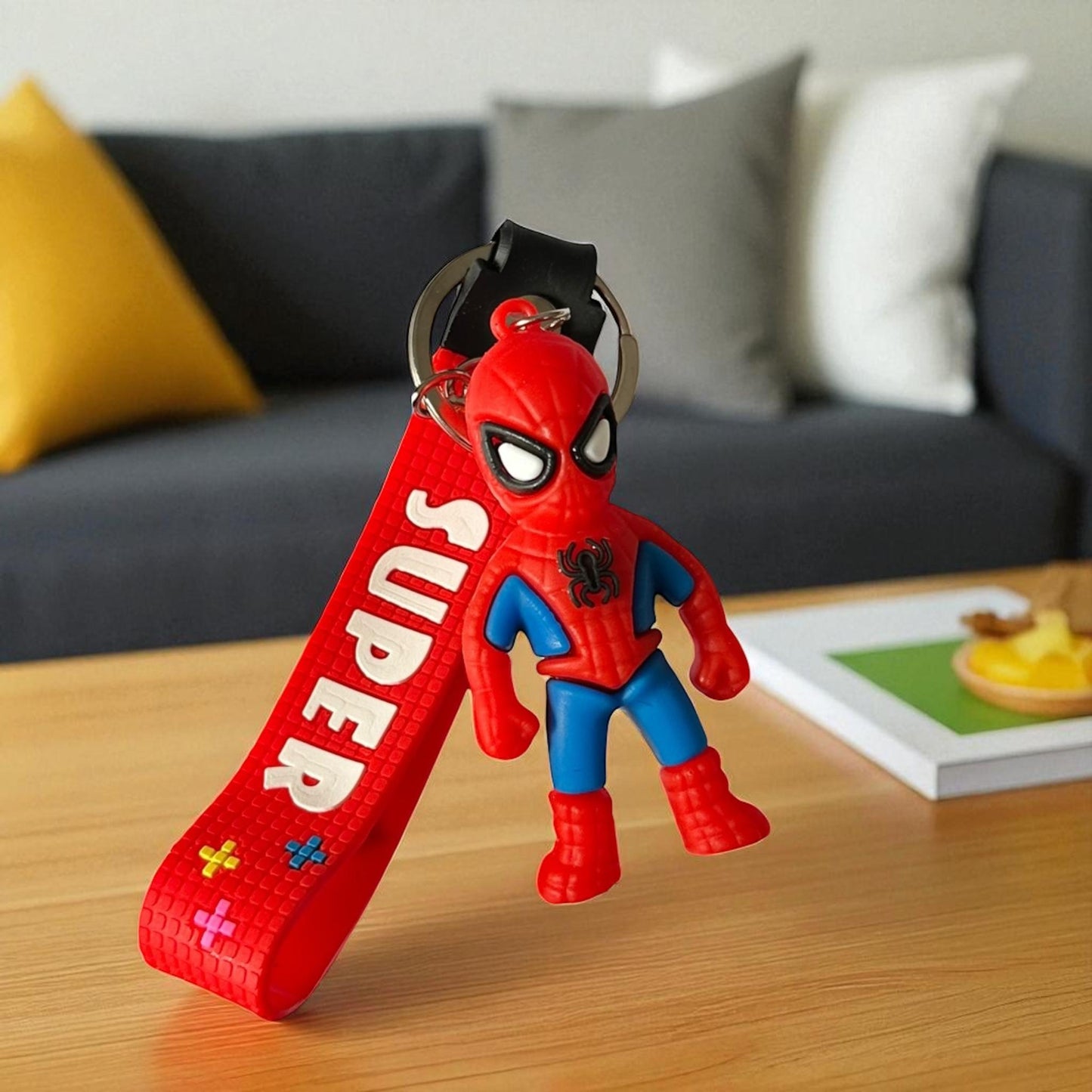 12 Llaveros Super Heroes Cintas $7.5 c/u